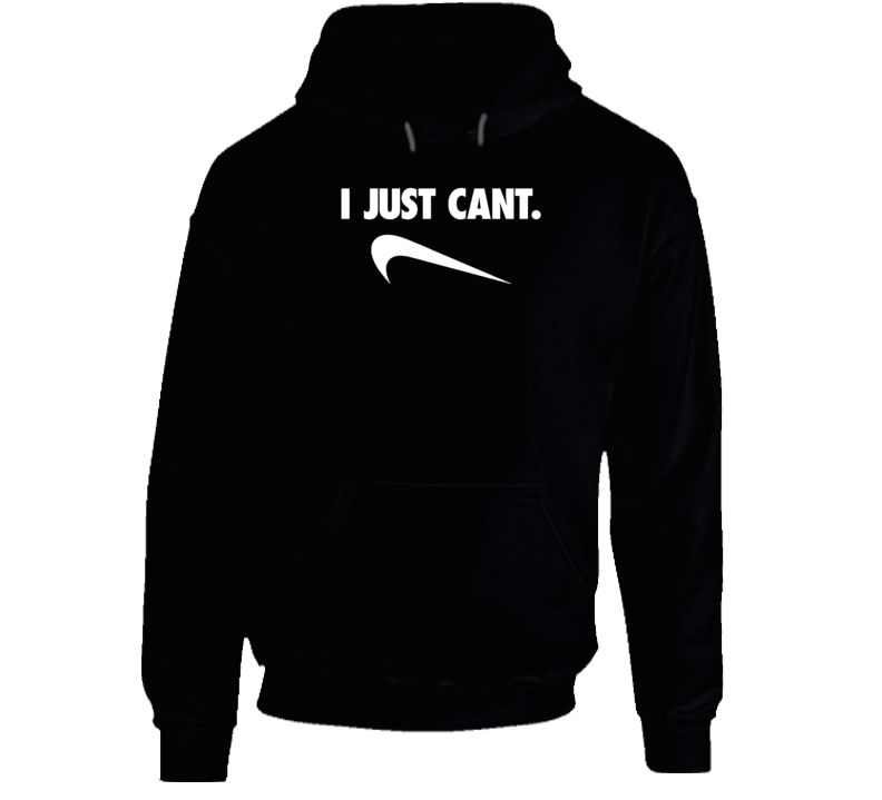 I Just Cant Funny Parody V Neck Hoodie