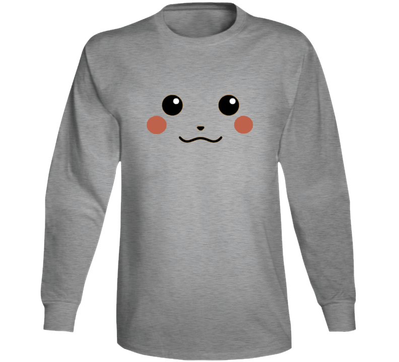 Pikachu Face Pokemon Long Sleeve