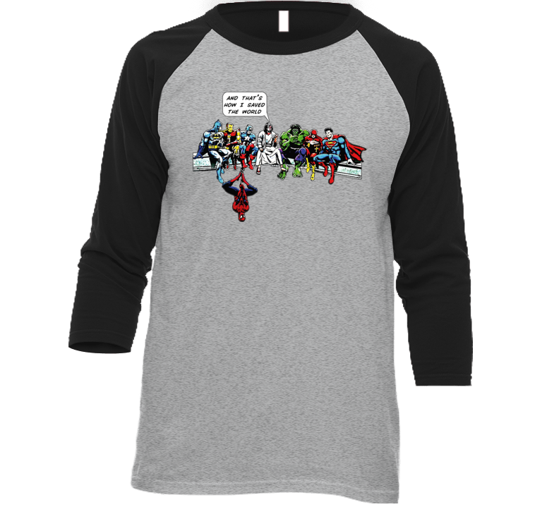 And That's How I Saved The World Funny Jesus And Superheroes T Shirt And That's How I Saved The World Funny Jesus And Superheroes T Shirt
