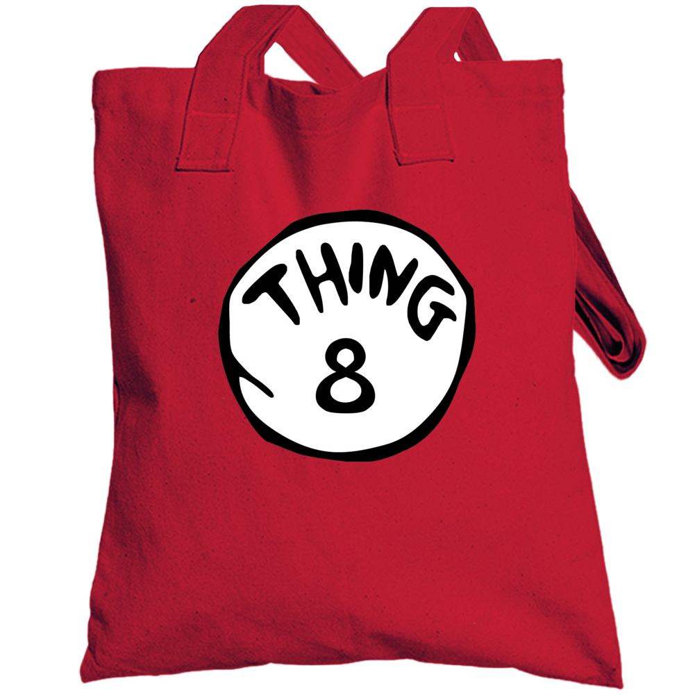 Thing 8 Dr Seuss Funny Totebag Thing 8 Dr Seuss Funny Totebag