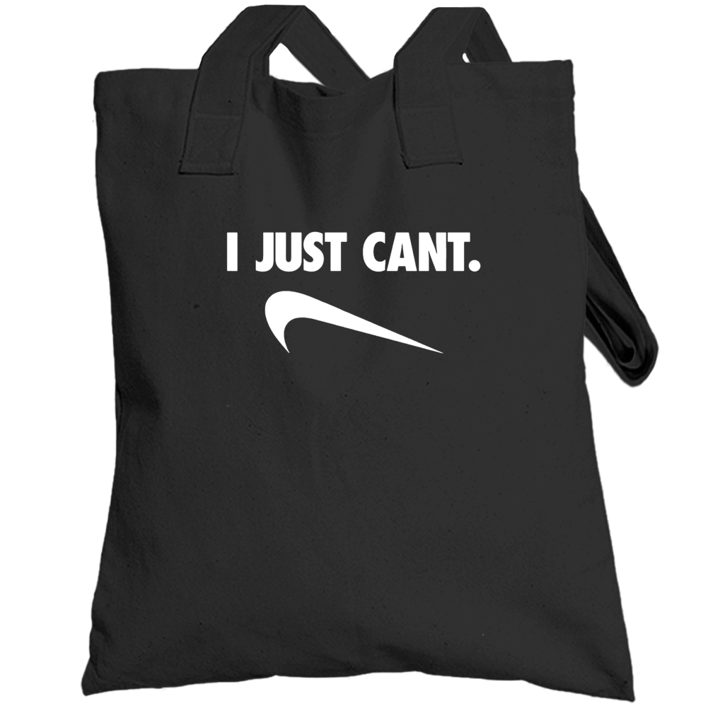 I Just Cant Funny Parody V Neck Totebag I Just Cant Funny Parody V Neck Totebag
