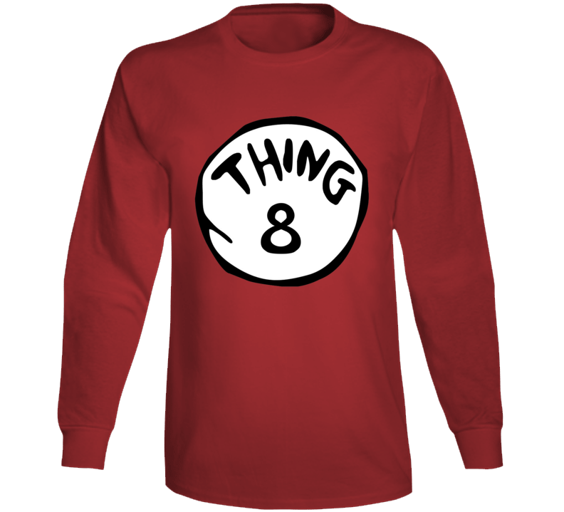 Thing 8 Dr Seuss Funny Long Sleeve