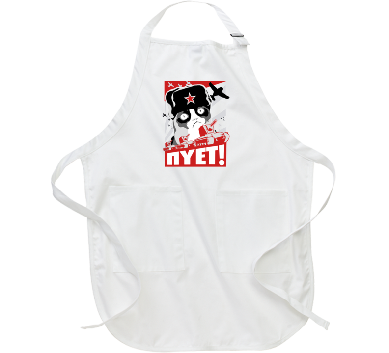 Grumpy Cat Russian Nope Nyet Meme Apron Grumpy Cat Russian Nope Nyet Meme Apron