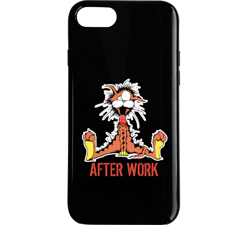 After Work Crazy Cat Funny Phone Case