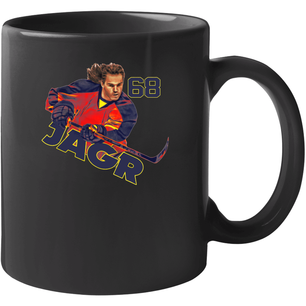 Jaromir Jagr Florida Hockey 68 V Neck Mug