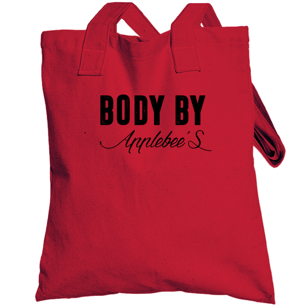 Body By Applebee's  Funny Food Fanatic Totebag