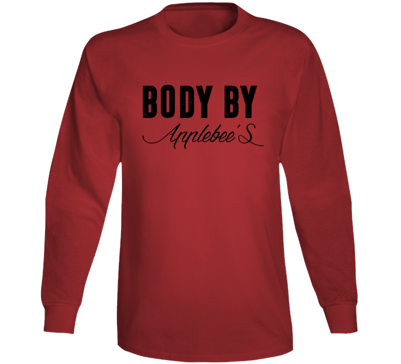 Body By Applebee's Funny Food Fanatic Long Sleeve Body By Applebee's Funny Food Fanatic Long Sleeve