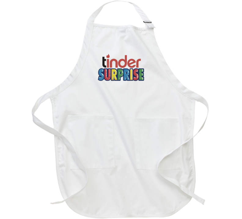Tinder Surprise Parody Funny Apron Tinder Surprise Parody Funny Apron