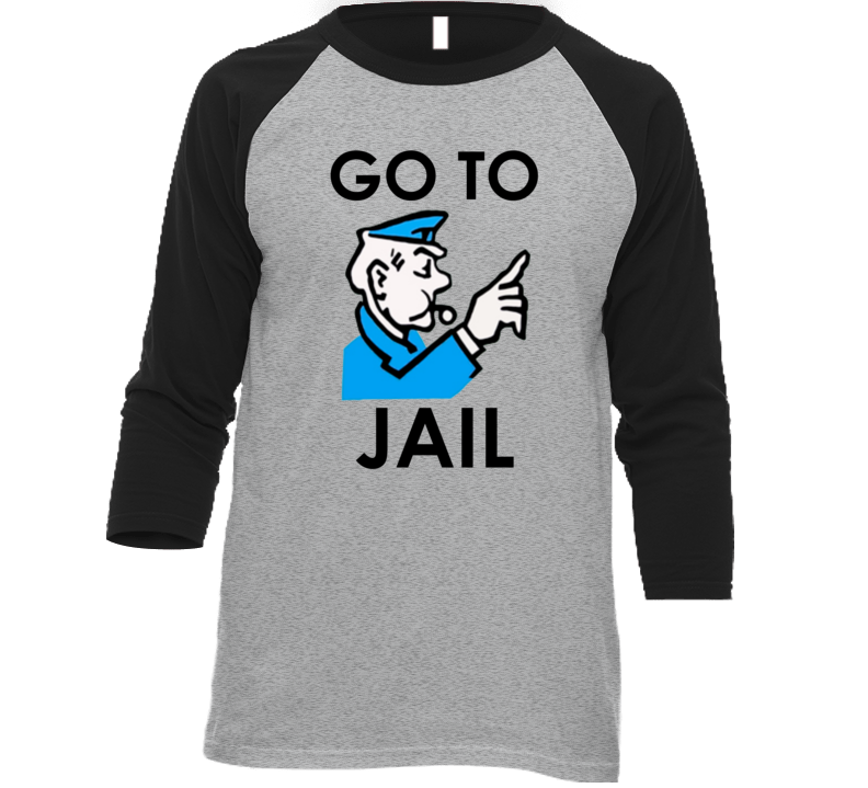 Monopoly Go To Jail Hilarious Top Mugshots Party T Shirt
