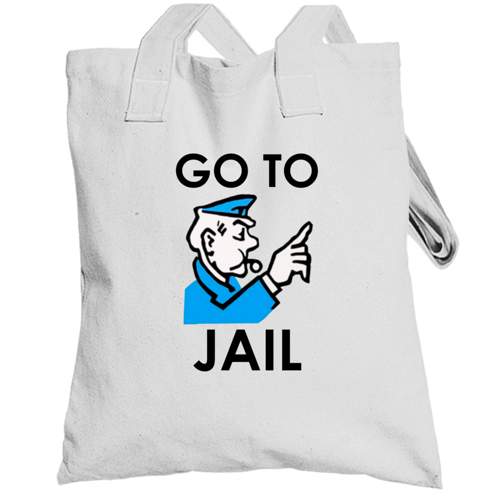 Monopoly Go To Jail Hilarious Top Mugshots Party Totebag