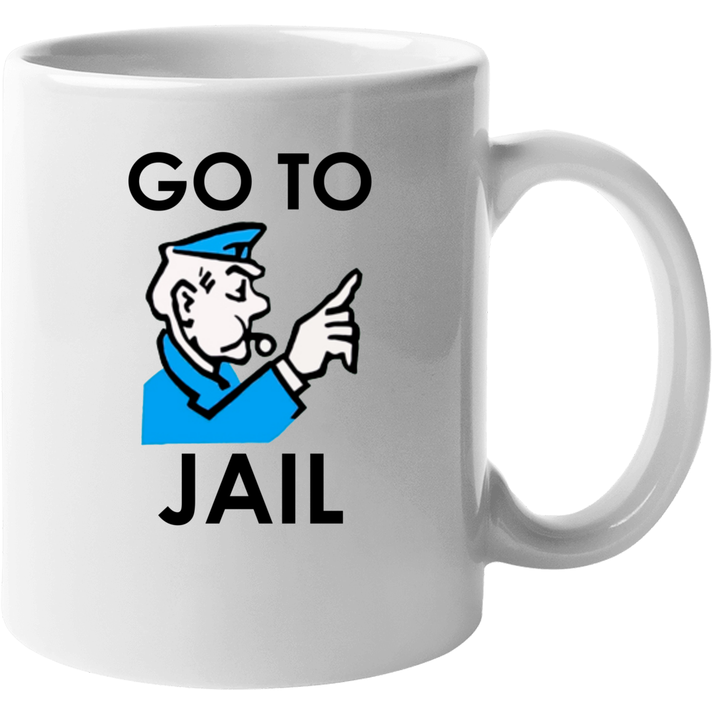 Monopoly Go To Jail Hilarious Top Mugshots Party Mug