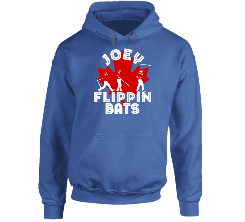 Joey Flippin Bats Canada Jose Bautista Toronto Baseball Hoodie Joey Flippin Bats Canada Jose Bautista Toronto Baseball Hoodie