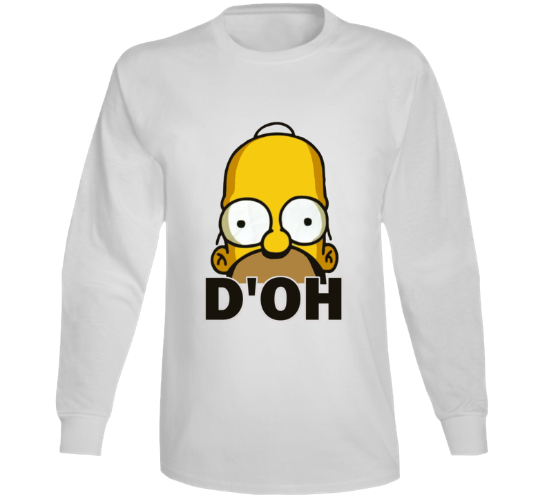 Homer Simpson Doh Funny Tv Show Character Long Sleeve Homer Simpson Doh Funny Tv Show Character Long Sleeve