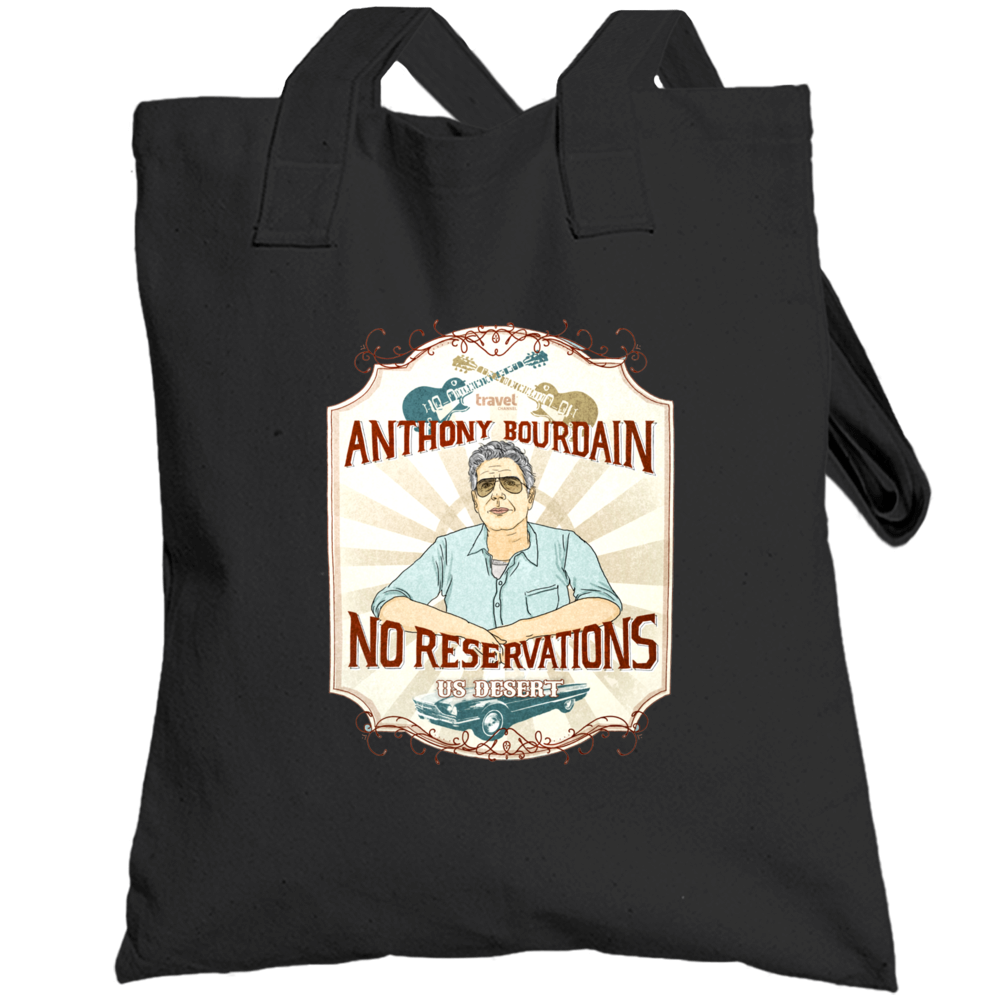 Anthony Michael Bourdain No Reservations Totebag