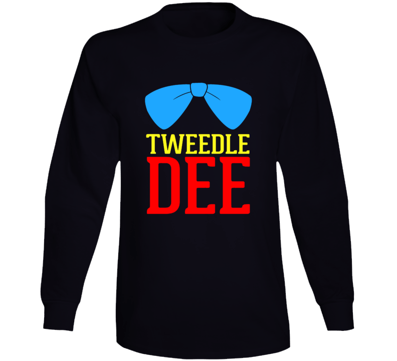 Tweedle Dee Tweedle Dum Funny Couples Matching Event Partners Long Sle