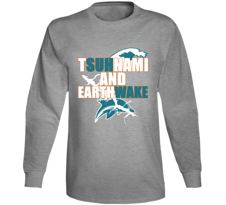 Suh Ndamukong Cameron Wake Tsuhnami And Earthwake Miami Football Long 