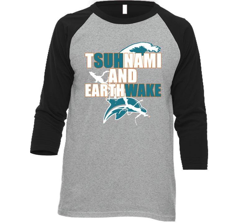 Suh Ndamukong Cameron Wake Tsuhnami And Earthwake Miami Football T Shi