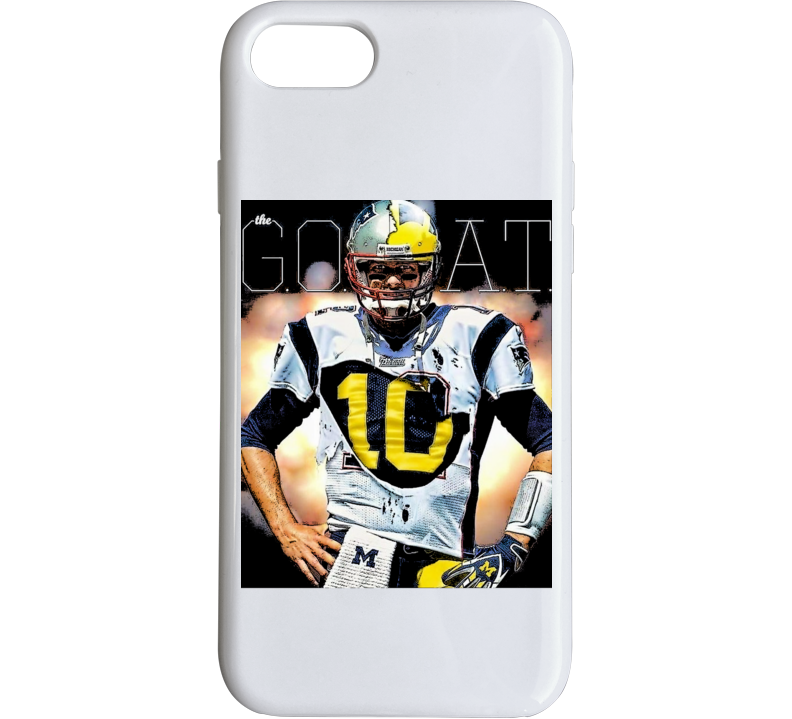 The Goat Tom Brady Patriots Michigan Football Sports Team Fan Phone Ca The Goat Tom Brady Patriots Michigan Football Sports Team Fan Phone Ca