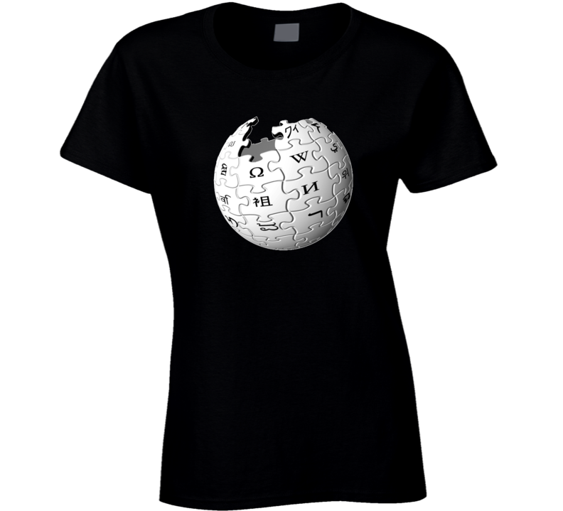 Wikipedia Logo Ladies T Shirt