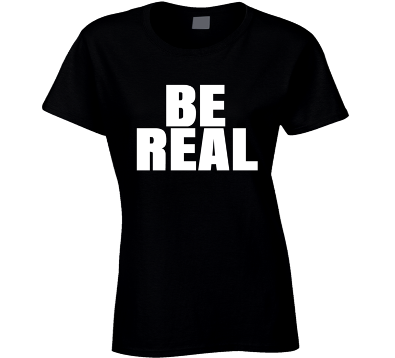 Mike Tyson Wears Be Real Ladies T Shirt