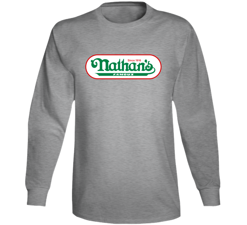 Nathan's Famous Hot Dogs Since 1916 Cool Long Sleeve Nathan's Famous Hot Dogs Since 1916 Cool Long Sleeve