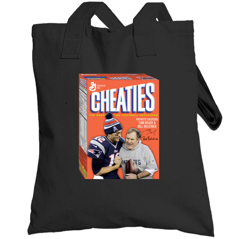 Cheaties Cereal Funny Tom Brady New England Football Totebag