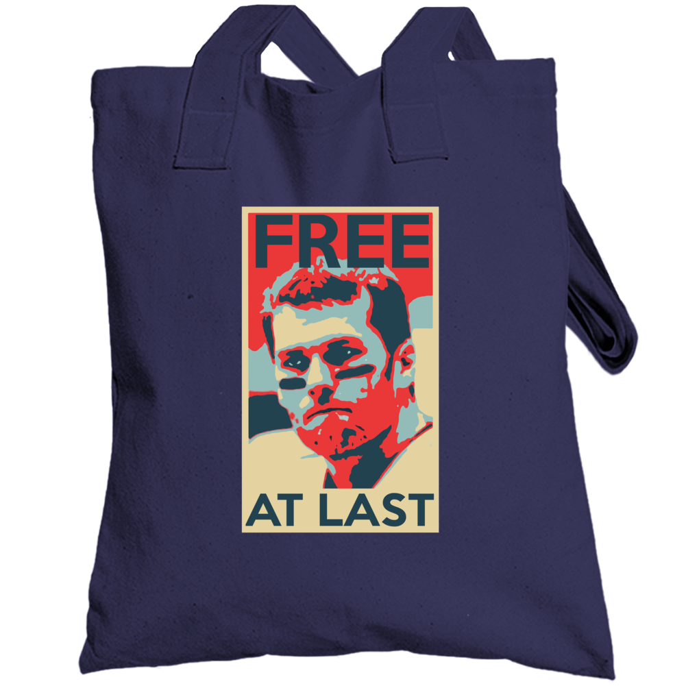 Tom Brady Free At Last Hope Poster Parody Funny New England Football T