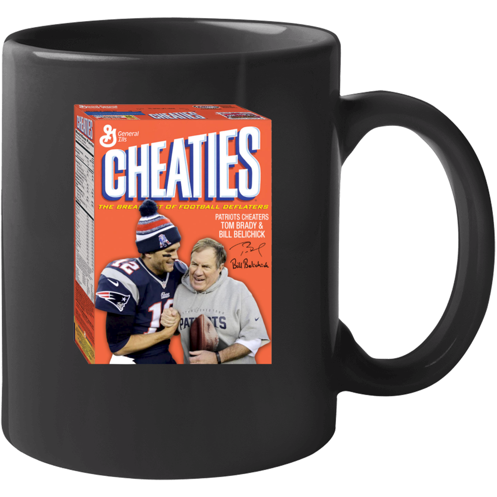Cheaties Cereal Funny Tom Brady New England Football Mug
