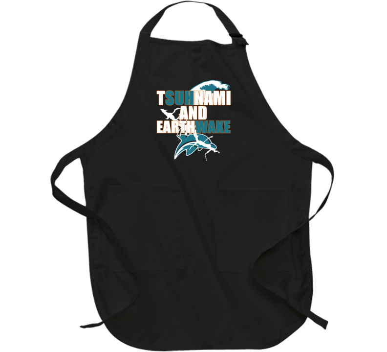Suh Ndamukong Cameron Wake Tsuhnami And Earthwake Miami Football Apron