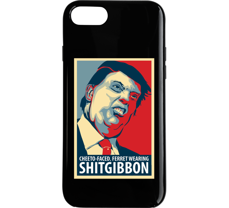 Donald Trump Cheeto Faced Ferret Wearing Shitgibbon Phone Case Donald Trump Cheeto Faced Ferret Wearing Shitgibbon Phone Case