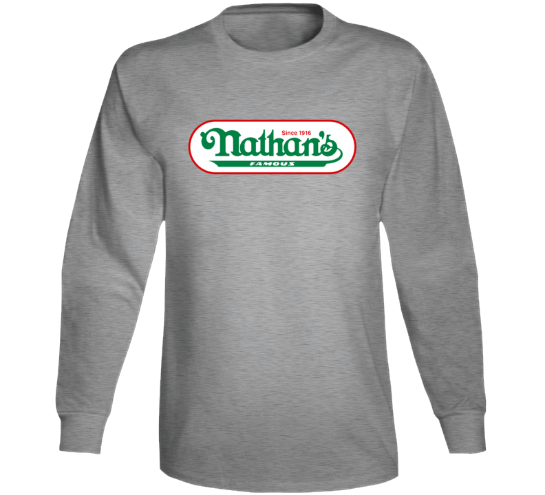 Nathan's Famous Hot Dogs Since 1916 Cool Long Sleeve