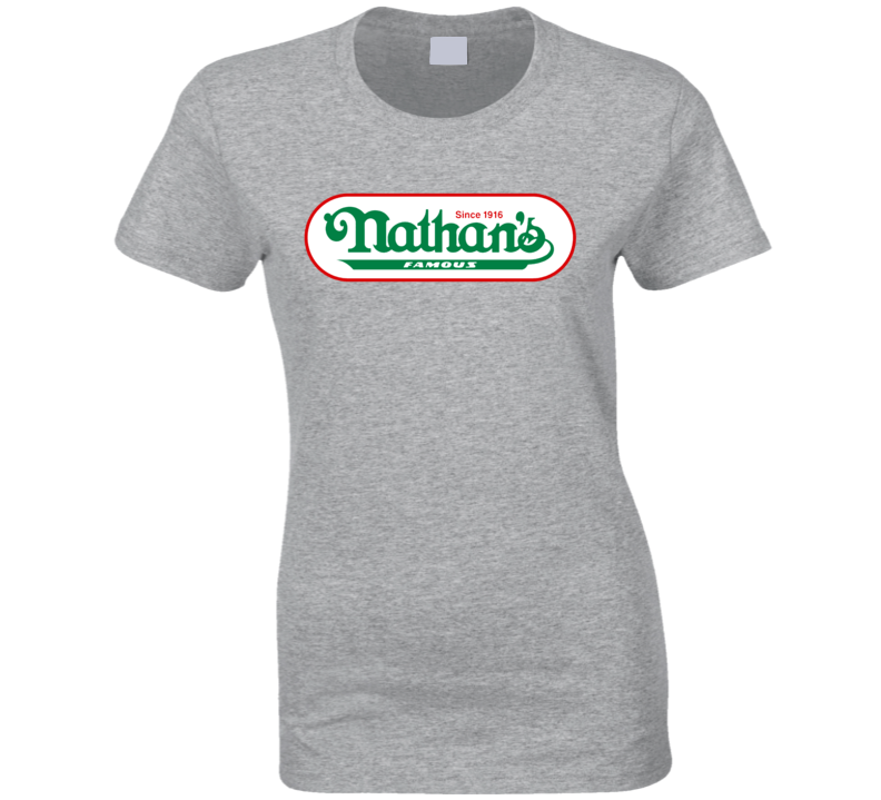 Nathan's Famous Hot Dogs Since 1916 Cool Ladies T Shirt