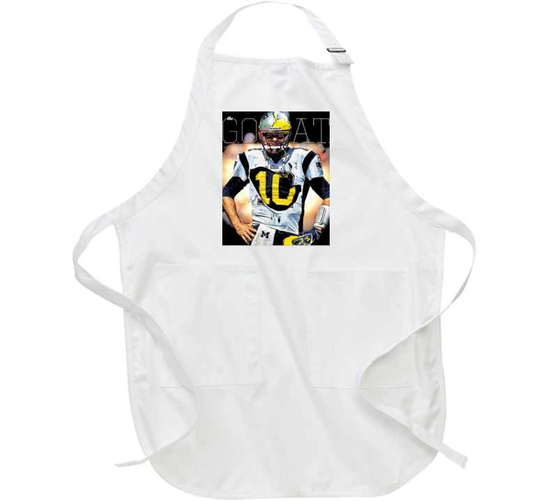 The Goat Tom Brady Patriots Michigan Football Sports Team Fan Apron