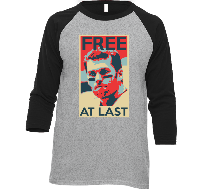 Tom Brady Free At Last Hope Poster Parody Funny New England Football T Shirt