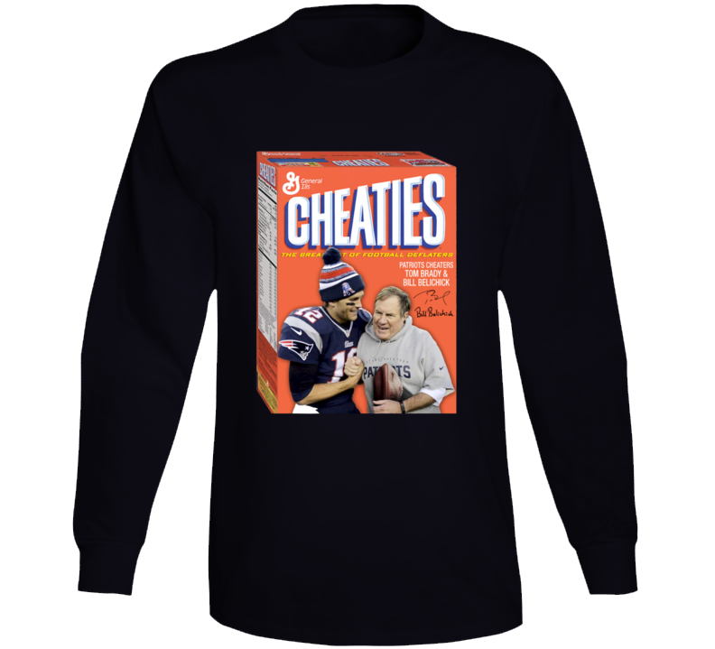 Cheaties Cereal Funny Tom Brady New England Football Long Sleeve Cheaties Cereal Funny Tom Brady New England Football Long Sleeve