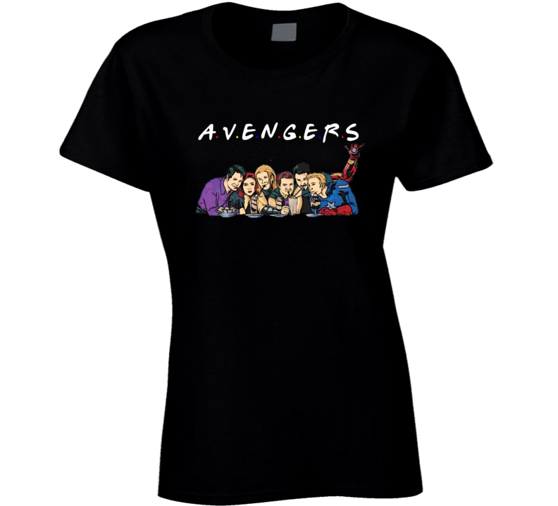 Avengers Friends Parody Funny Ladies T Shirt Avengers Friends Parody Funny Ladies T Shirt