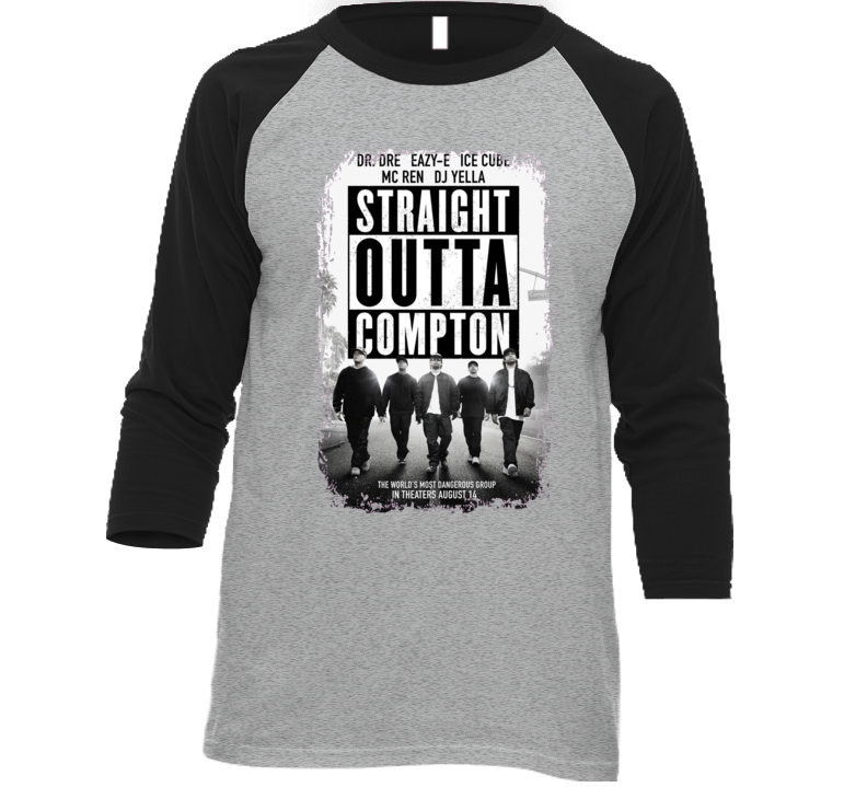 Straight Outta Compton Movie Poster Nwa Music Group T Shirt