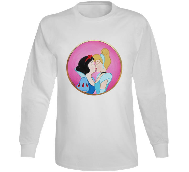 Snow White And Cinderella Kissing Princess Long Sleeve