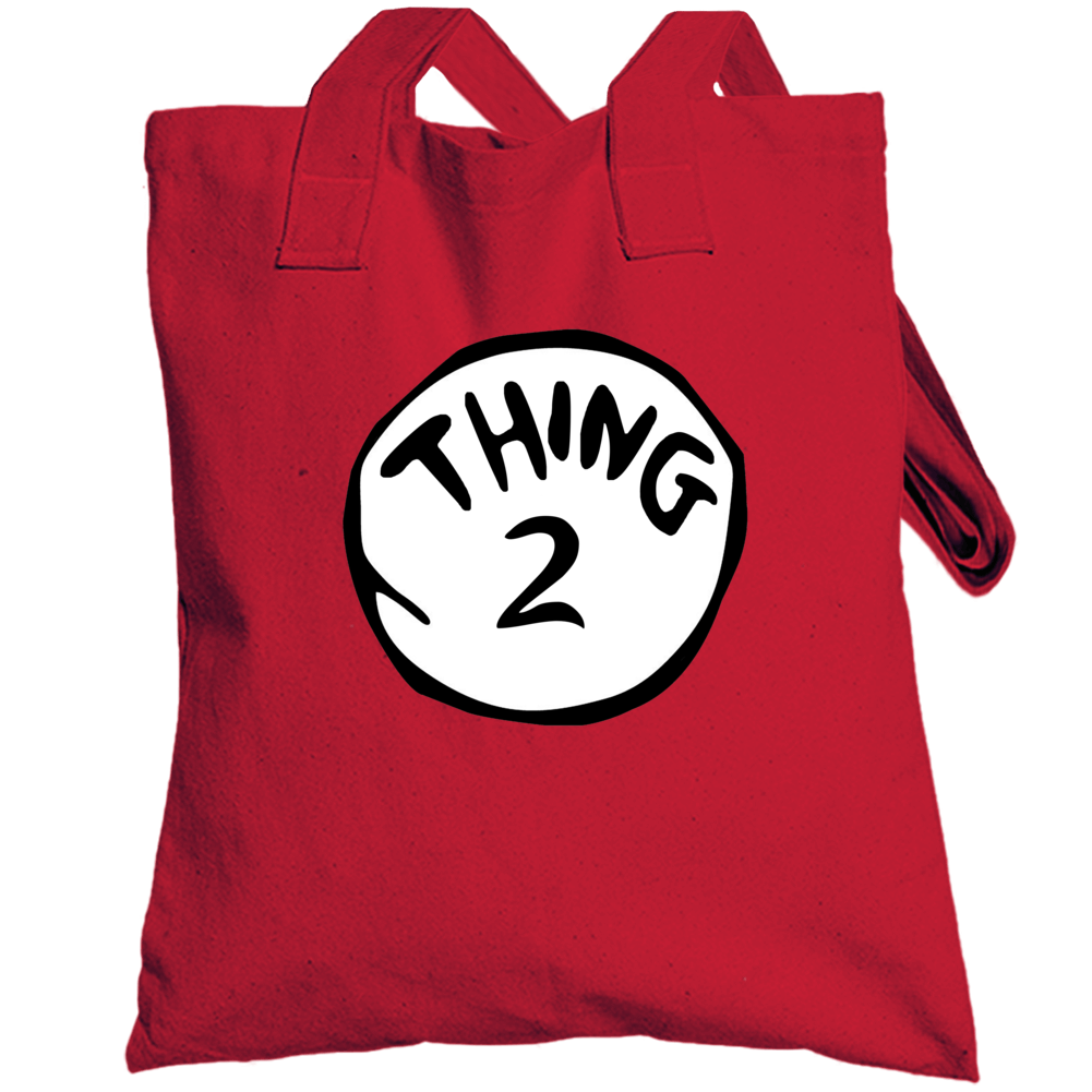 Thing 2 Dr Seuss Funny Totebag