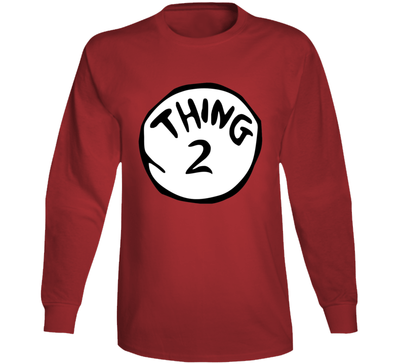 Thing 2 Dr Seuss Funny Long Sleeve