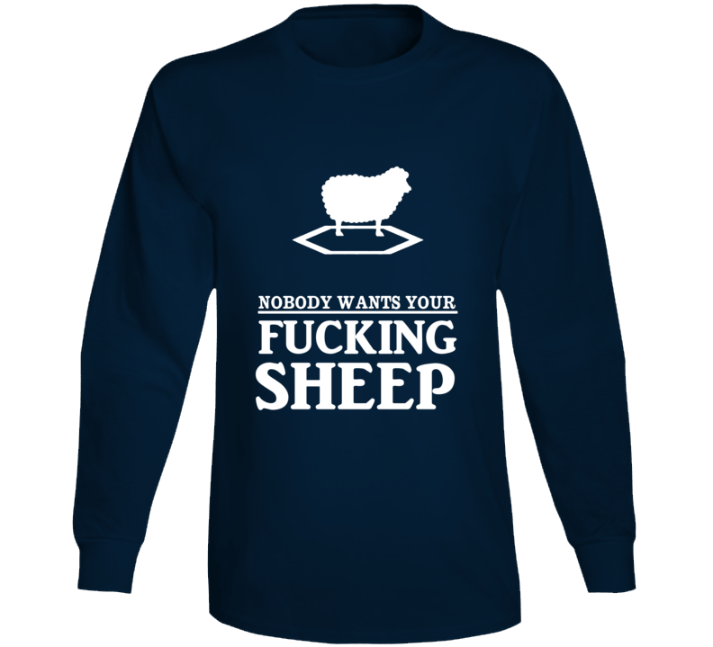 Settlers Of Catan Lonely Sheep Nobody Wants You Sheep Cursing Funny Long Sleeve