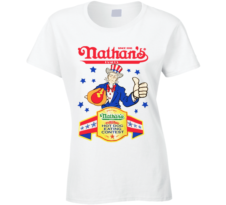 Nathans Hotdog Eating Contest 2016 Ladies T Shirt