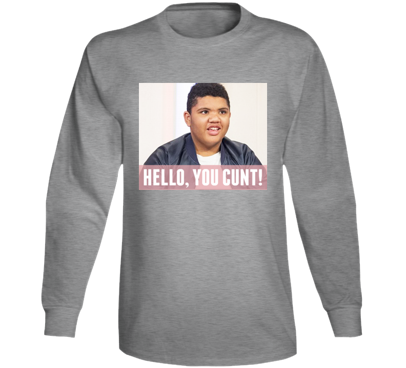 Hello You Cunt Funny Harvey Quote Katie Price Long Sleeve