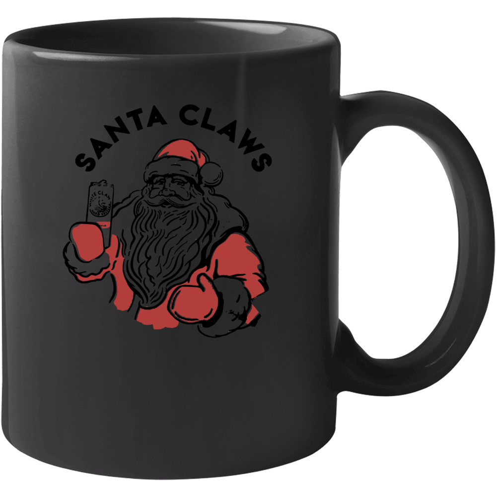 Santa Claws White Claw Funny Christmas Mug