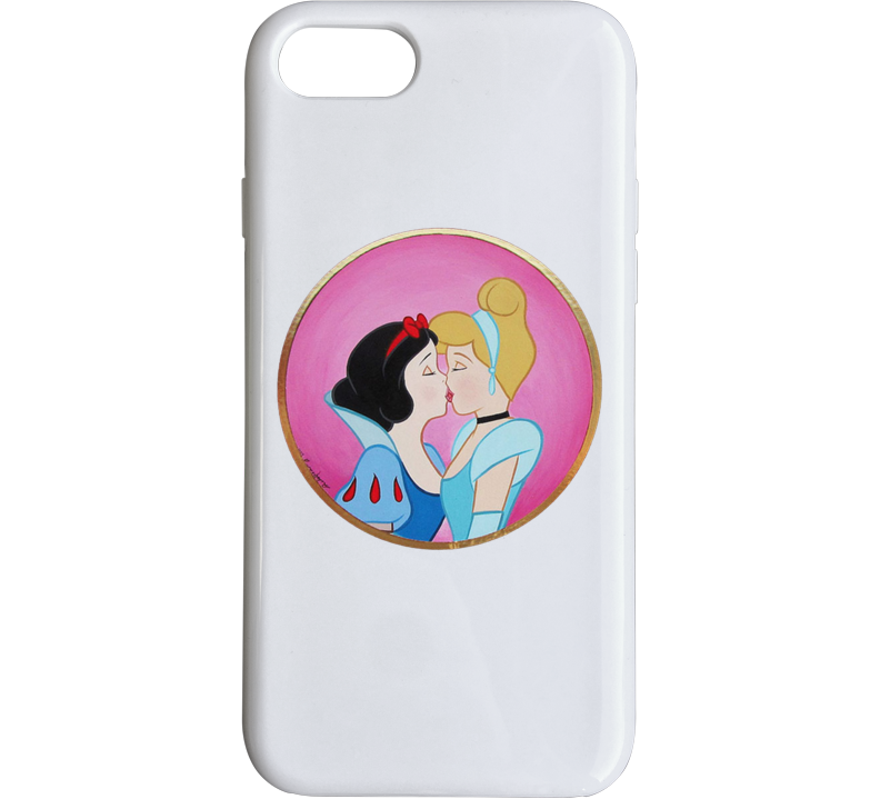 Snow White And Cinderella Kissing Princess Phone Case