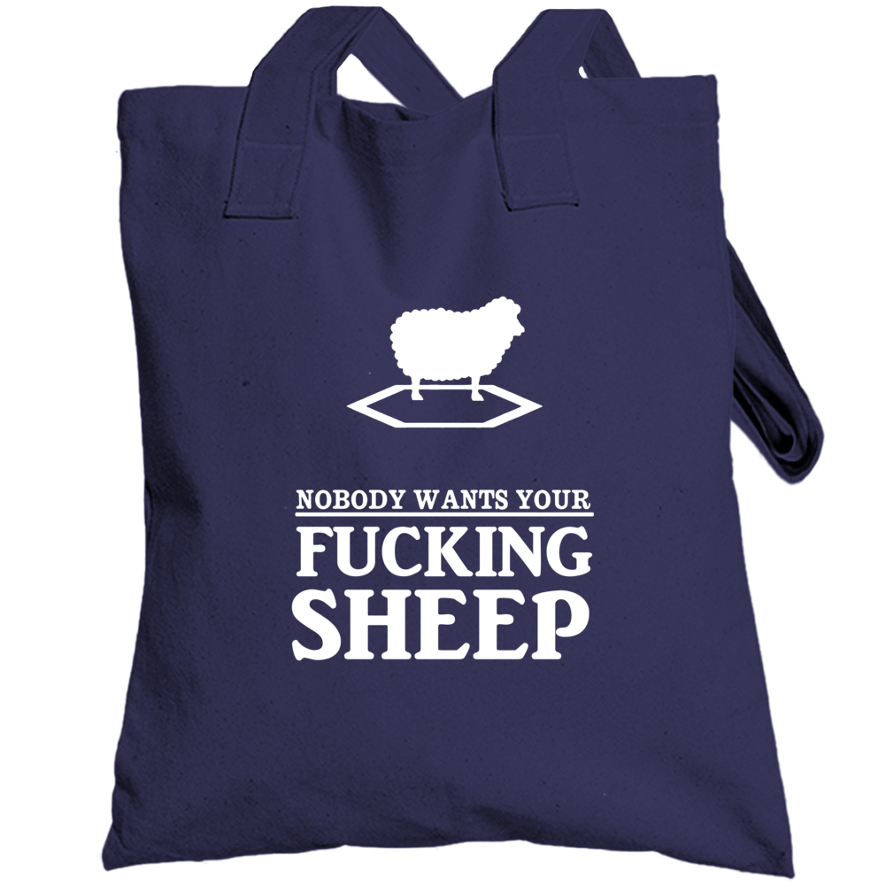 Settlers Of Catan Lonely Sheep Nobody Wants You Sheep Cursing Funny Totebag