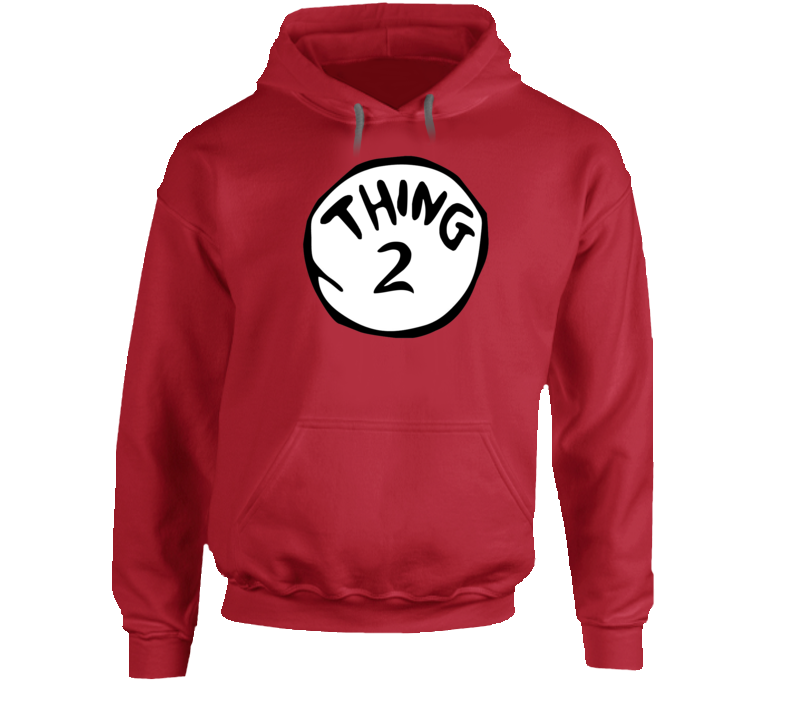 Thing 2 Dr Seuss Funny Hoodie