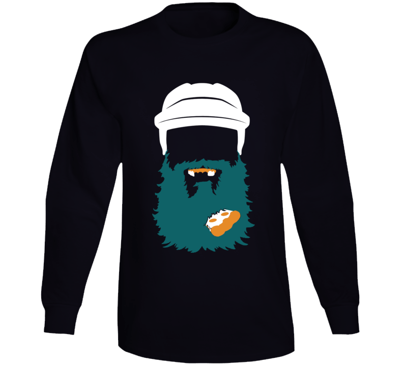 Brent Burns Pizza Beard San Jose Hockey Fan Long Sleeve