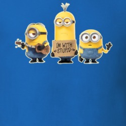 Meet Stuart Kevin And Bob Minions Movie Im With Stupid T Shirt 11960067