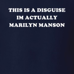 This Is A Disguise Im Actually Marilyn Manson Celebrity T Shirt 17776248